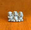 Stone Critters Vintage Three Wise Elephants Figurine Hear See Speak No Evil SC-423