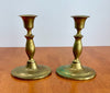 Vintage Solid Brass Candlestick Holders Set of 2