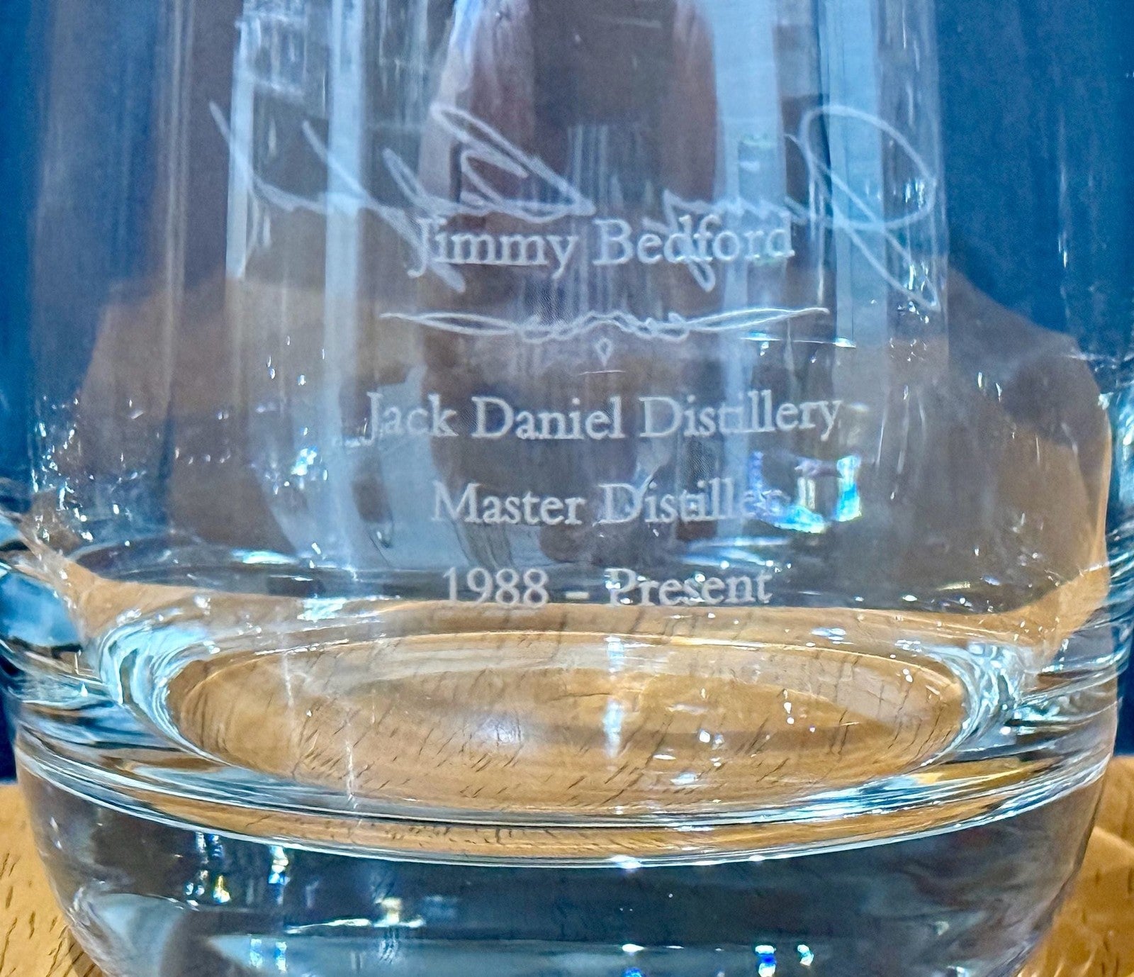 Vintage Set Jack Daniel's Master Distiller Glasses Jesse Gamble Jimmy Bedford