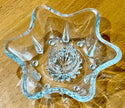 Vintage Hazel-Atlas Clear Pressed Glass 6-Point Star Taper Candle Holder