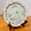 Vintage Dresden Germany Porcelain Floral Scalloped Salad plate 7 Inch