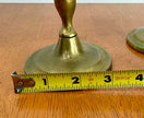 Vintage Solid Brass Candlestick Holders Set of 2