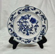 Vintage Blue Danube China Blue Onion Pattern Rimmed 8 1/4