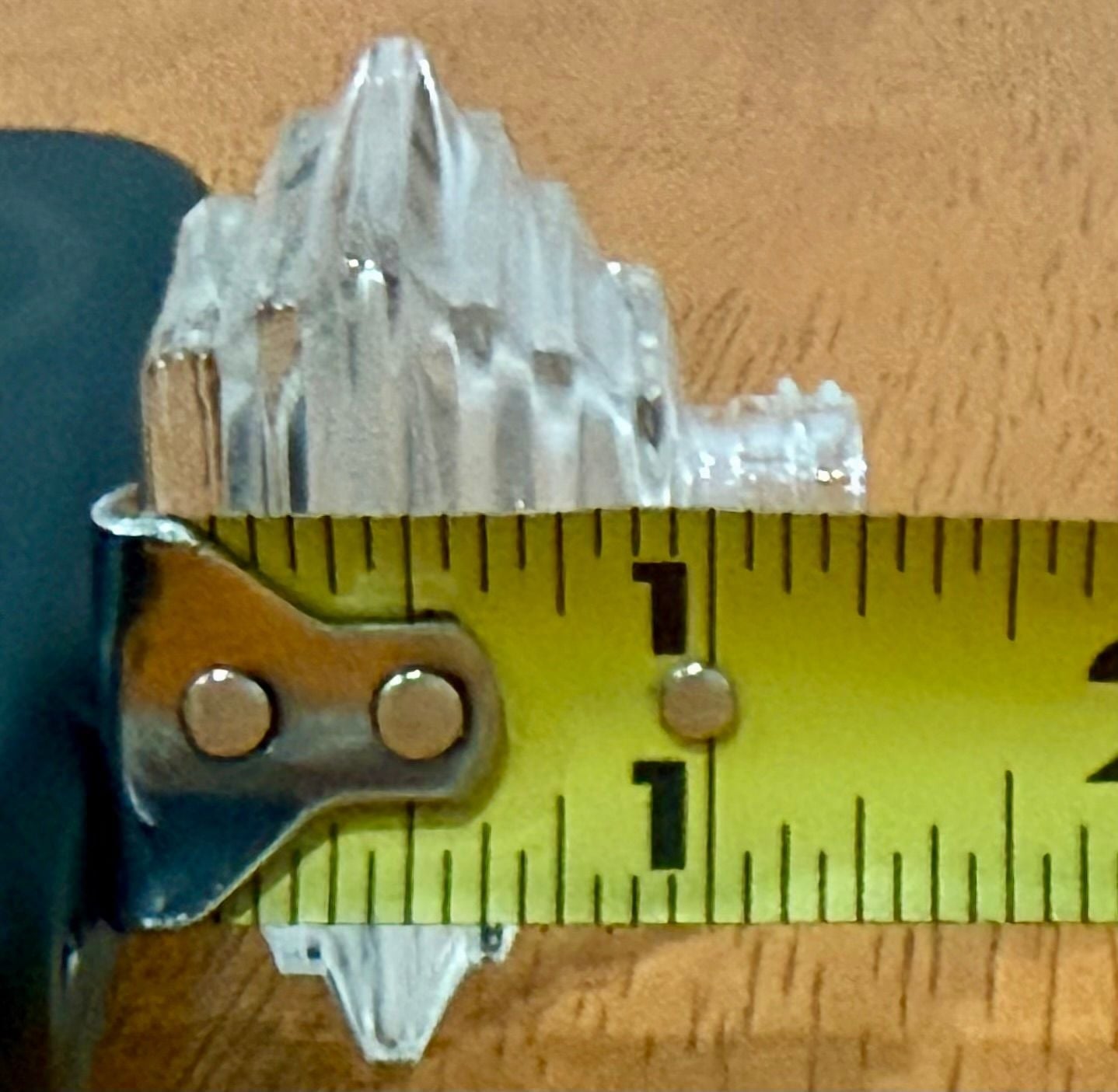 Vintage IRICE Art Deco Clear Glass Pyramid Individual Salt Shaker