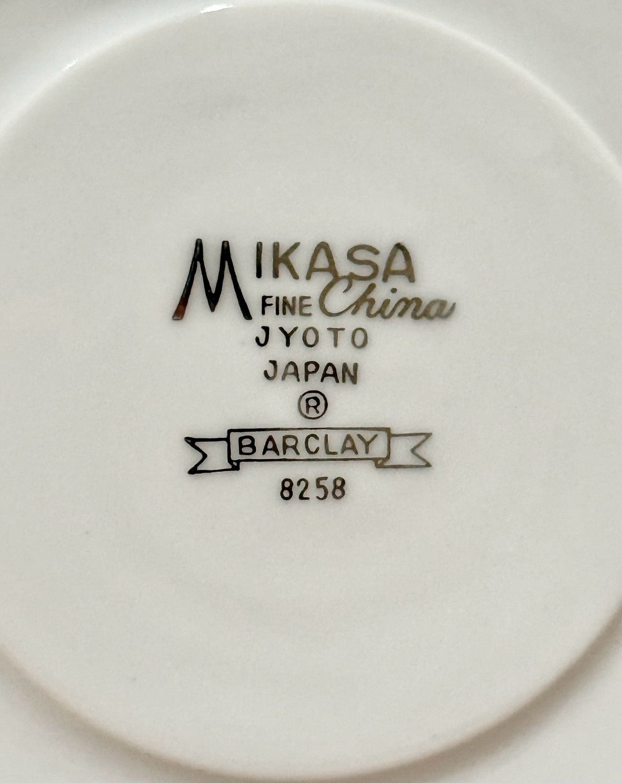 Vintage Mikasa Fine China Barclay Pattern 8258 Teacup Saucer