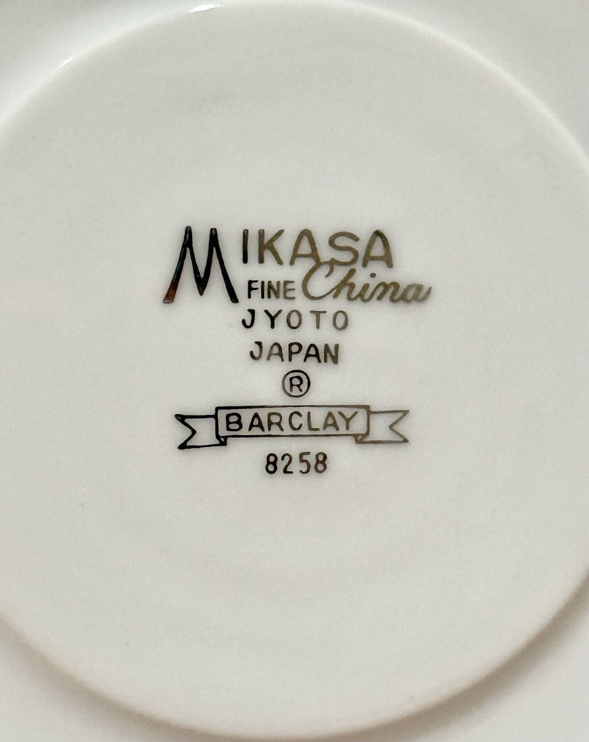 Vintage Mikasa Fine China Barclay Pattern 8258 Teacup Saucer