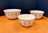 Vintage Pfaltzgraf Naturewood Nesting Mixing Bowls Set of 3 Earthtones