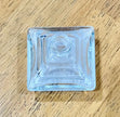 Vintage IRICE Art Deco Clear Glass Pyramid Individual Salt Shaker