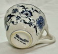 Vintage Blue Danube Tea Cup Translucent Porcelain Blue Onion Pattern Japan 1950s