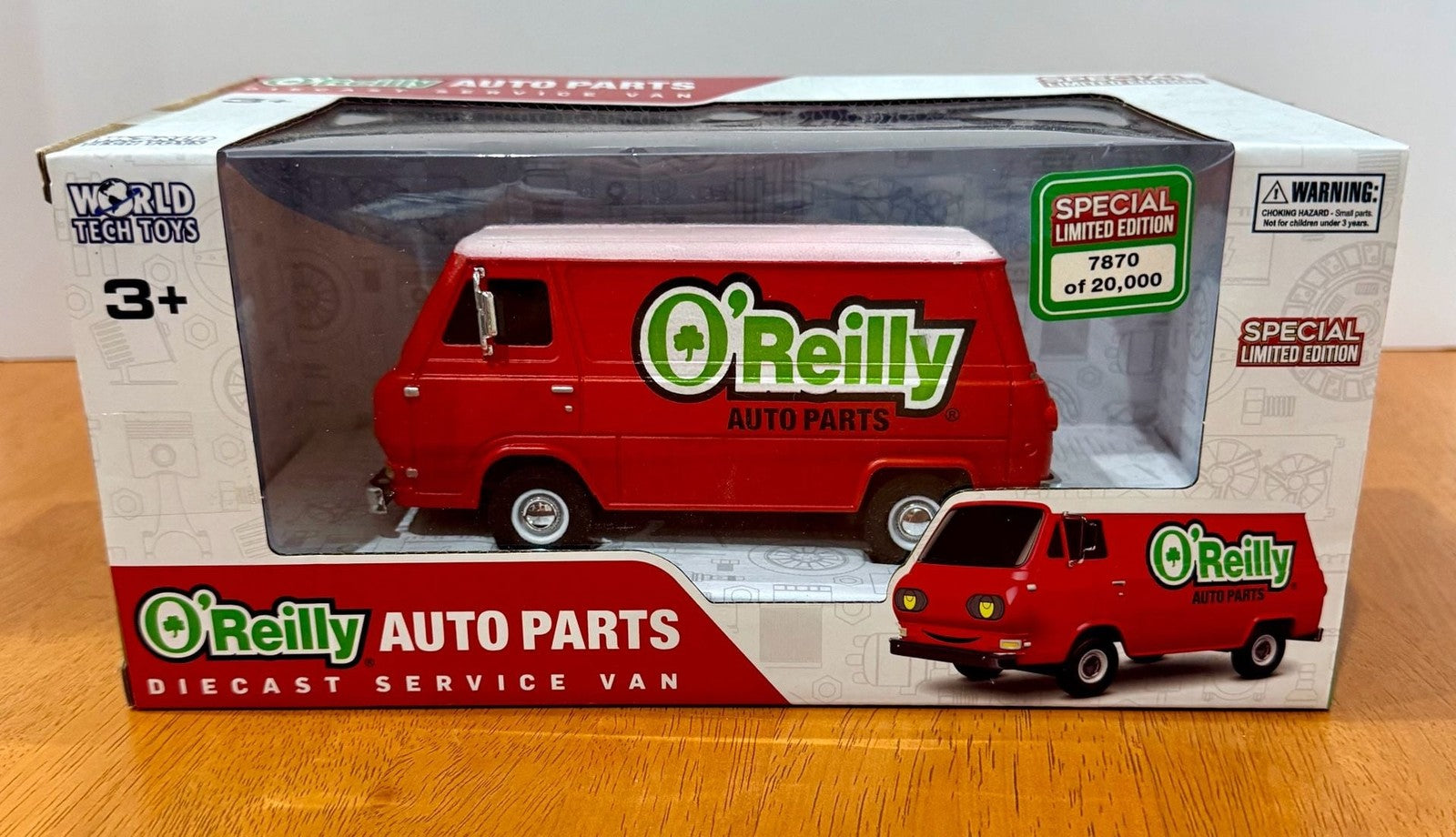 World Tech Toys O'Reilly Auto Parts Diecast Service Van Special Ltd Ed 7870