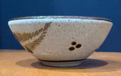Vintage Tonala Mexico Hand Painted Sandstone Pottery Floral Bowl 5