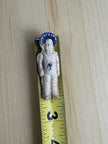 Antique Bisque Frozen Charlotte Penny Doll Blue Hat Sailor Figurine Miniature