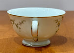 Vintage Noritake Firenze Gold Trim Tea Cup 6674 Floral Moss Rose
