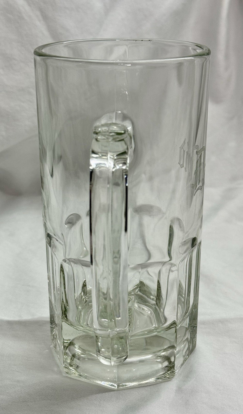 Libby Gibraltar Lg Mug 32 Ounces Etched Name “David” Heavy Glass Mug Stein Liter