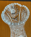 Vintage Lausitzer Crystal Bud Vase Hand Cut German 24% Leaded Crystal Hobstars
