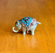 Vintage Monet Enameled Bejeweled Elephant Trinket Jewelry Box