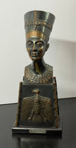 Vintage Heavy Bronze Finished Replica Ancient Egyptian Queen Nefertiti
