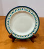 Vintage Teheran by Wedgwood Etruria England Green Blue Floral Pattern Plate