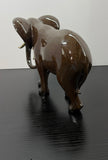 Vintage Ceramic Aynsley elephant Gold-Tone Tusks Animal Kingdom Collection 1990s