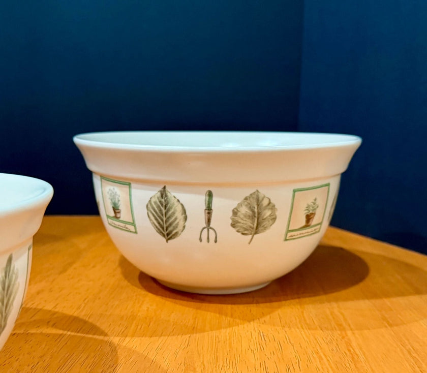 Vintage Pfaltzgraf Naturewood Nesting Mixing Bowls Set of 3 Earthtones
