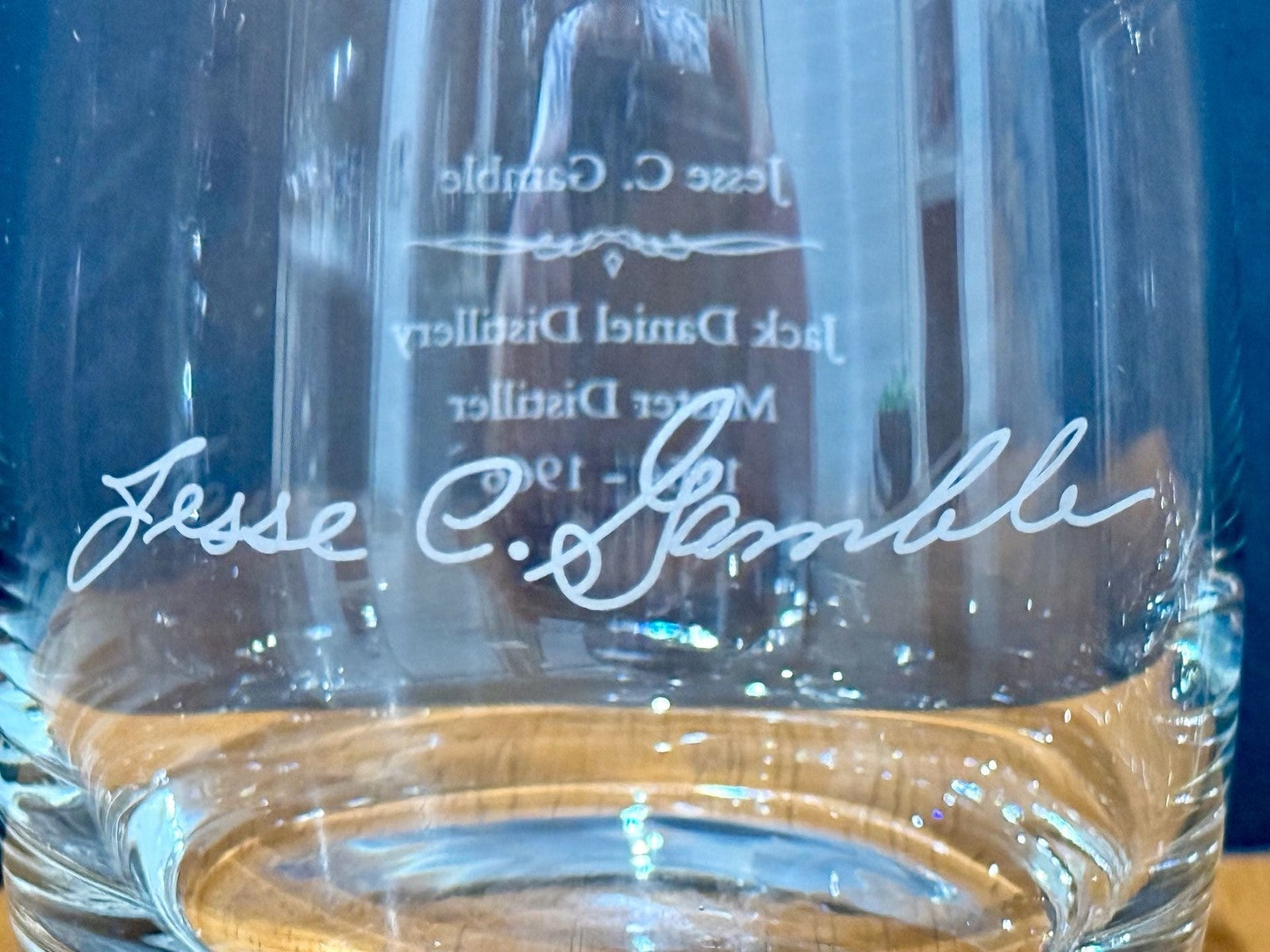 Vintage Set Jack Daniel's Master Distiller Glasses Jesse Gamble Jimmy Bedford