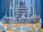 Vintage Set Jack Daniel's Master Distiller Glasses Jesse Gamble Jimmy Bedford