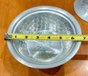 Vintage Everlast Hand-Forged Hammered Aluminum Bowl 1038 & Lid Pea Pod Handle