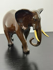 Vintage Ceramic Aynsley elephant Gold-Tone Tusks Animal Kingdom Collection 1990s
