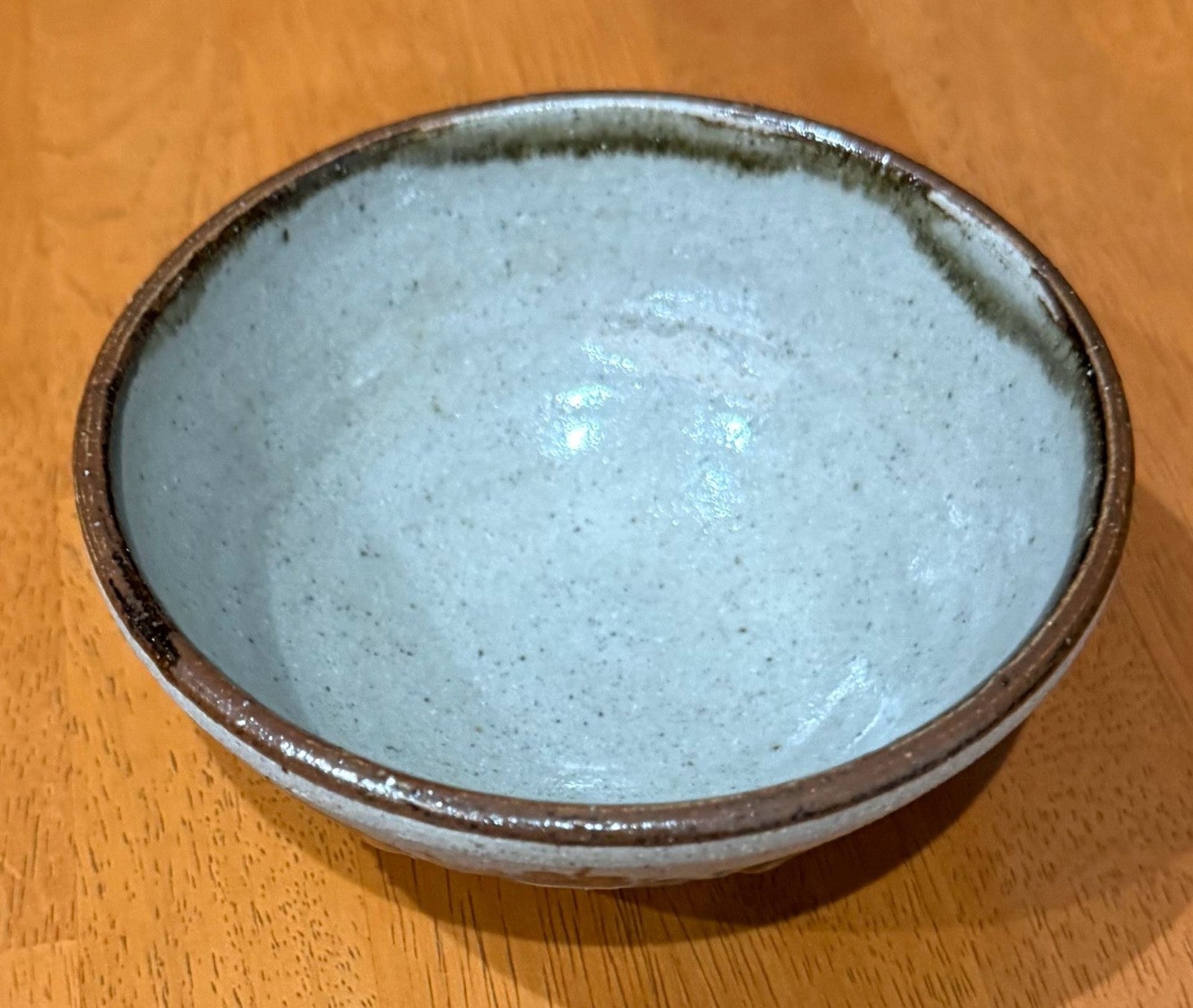 Vintage Tonala Mexico Hand Painted Sandstone Pottery Floral Bowl 5