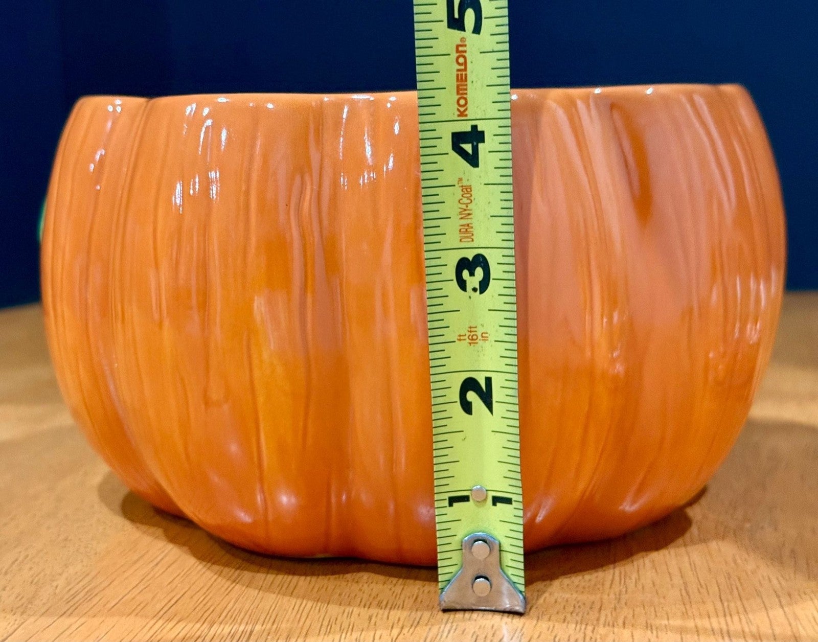 Vintage Royal Norfolk Ceramic Pumpkin Cookie Candy Jar with Lid Fall Autumn