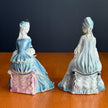 Vintage Goldscheider Everlast Porcelain Victorian Lady Figurines Set of 2