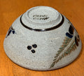 Vintage Tonala Mexico Hand Painted Sandstone Pottery Floral Bowl 5
