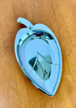 Vintage Mid-Century Modern Chrome Leaf Shaped Trinket Dish