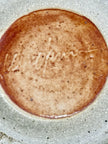 Vintage Earthenware Handmade Stoneware Pottery Lidded Crock Artisan Blue Brown