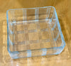 Vintage Hazel Atlas Clear Glass Square Baking Tart Pan Refrigerator Dish