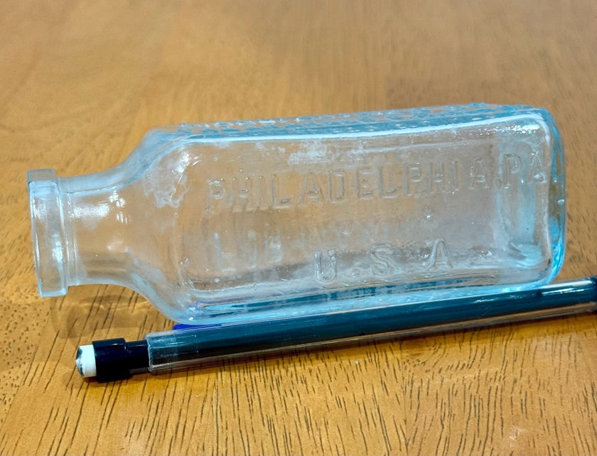 Antique Hires Household Extract Root Beer Glass Bottle Aqua