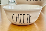 Rae Dunn Artisan Collection Pizza Night Bowl Set Microwave Dishwasher Safe White