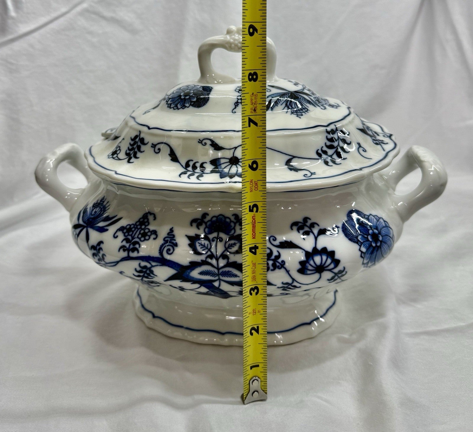 Vintage Blue Danube Oval Soup Tureen with Lid & Underplate Blue Onion Pattern
