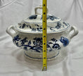 Vintage Blue Danube Oval Soup Tureen with Lid & Underplate Blue Onion Pattern