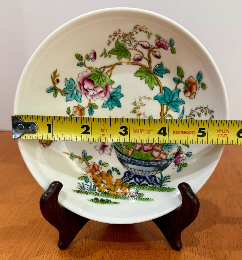 Antique Ridgway Hand Painted Floral Porcelain Saucer Pattern 2/818 circa 1825