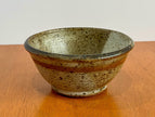 Vintage Signed Japanese Studio Pottery Chawan Tea Ceremony Bowl 5.25” Earthtones