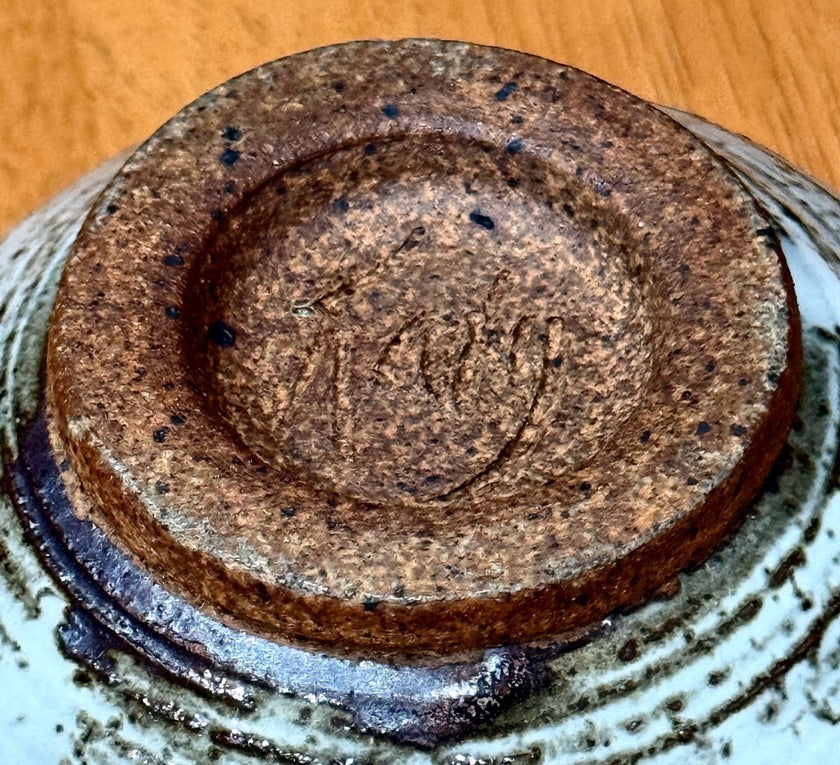 Vintage Japanese Hagi-Ware Style Matcha Chawan Tea Bowl Signed 4.5”