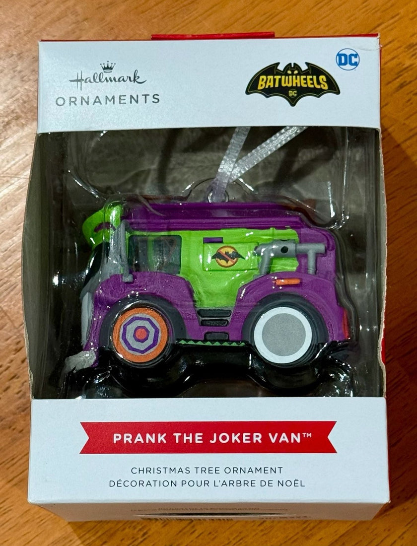 Hallmark DC Batwheels Prank The Joker Van Christmas Tree Ornament