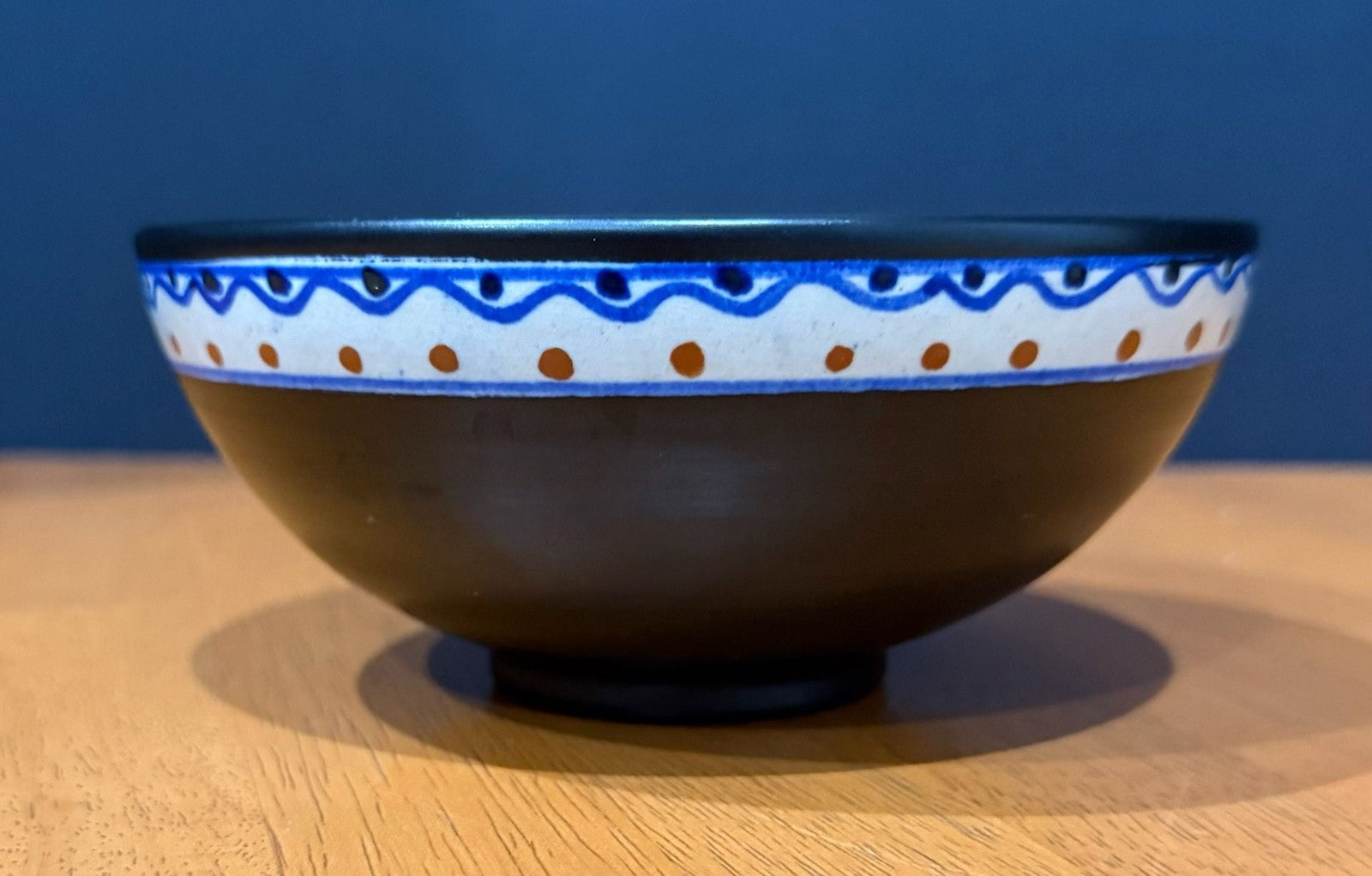 Antique PZH BEEK Model #8 Ceramic Bowl Gouda Holland Art Deco Floral Circa 1923