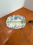 Antique Clifford Transferware Pottery England Blue & White Serving Platter