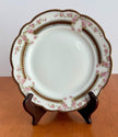Antique MZ Austria Moritz Zdekauer 6” Bread Butter Plate Pink Roses Gold Trim