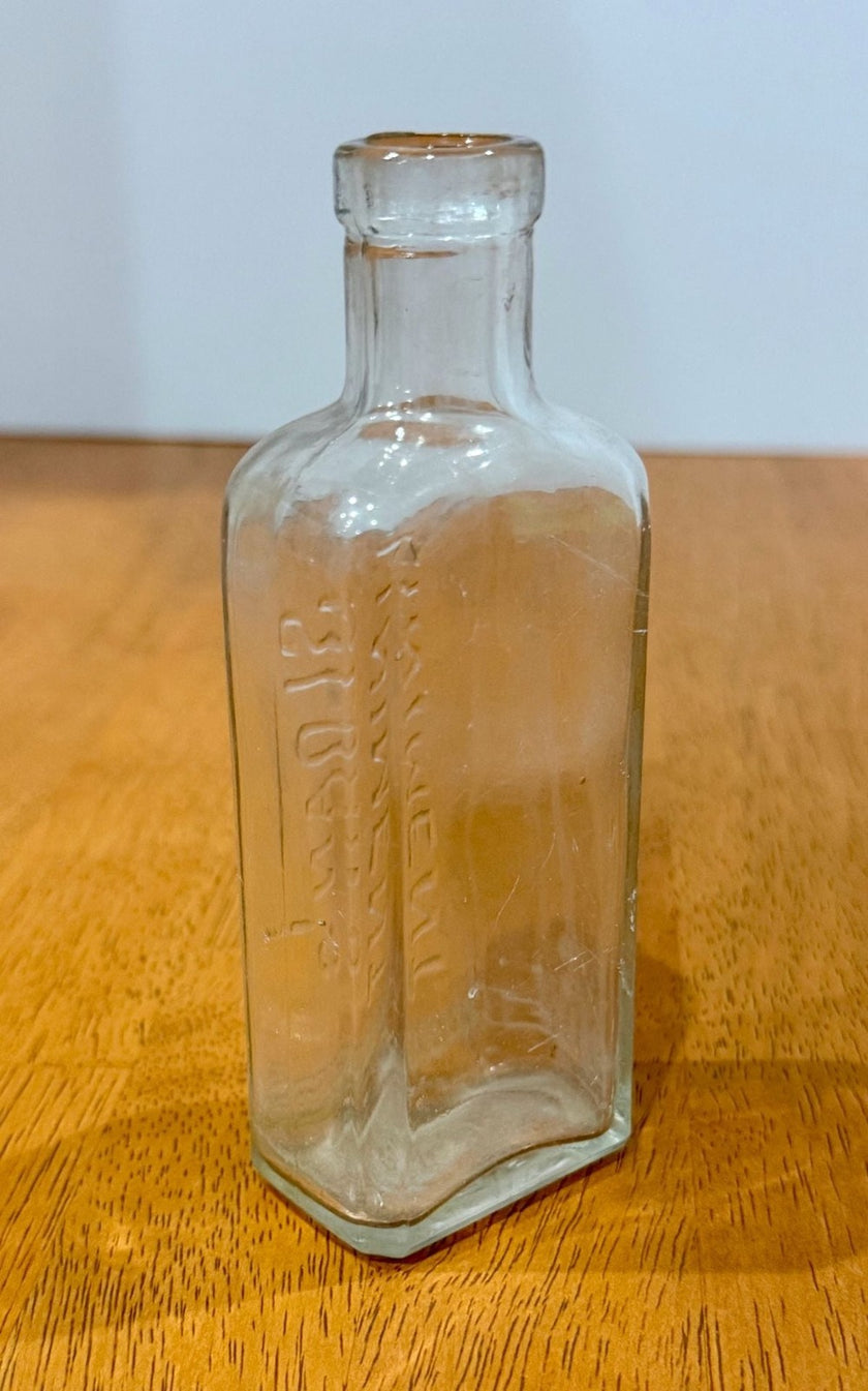 Antique Sloan's Liniment Clear Glass Bottle 5 Inch