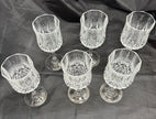 Vintage Set Of 6 Cristal D'Arques Durand Longchamp Crystal Wine Glasses 6.5