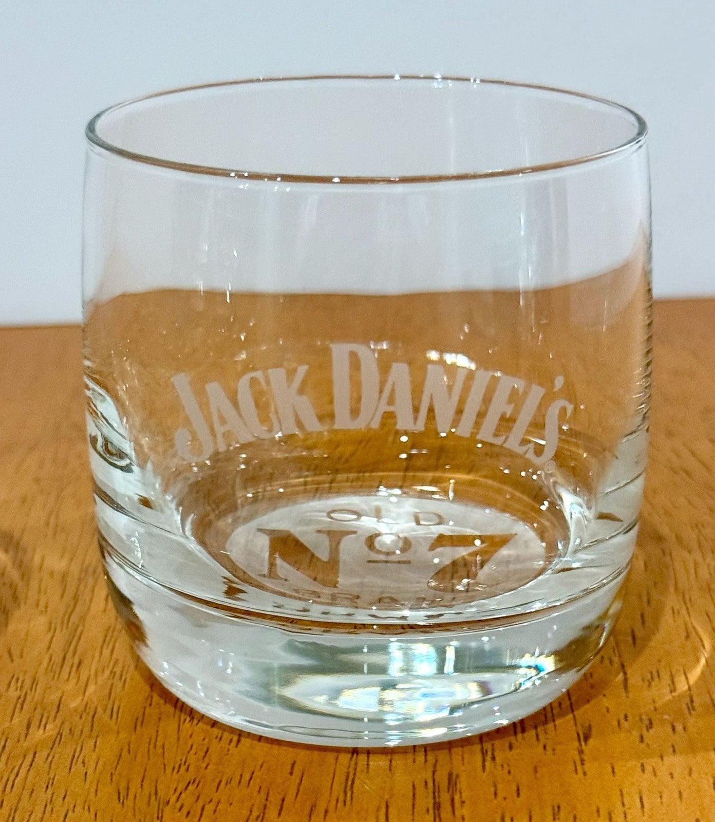 Vintage Set 2 Jack Daniel's Old No. 7 Brand Etched Logo Whiskey Rocks Glasses