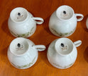 Vintage Wedgwood Westbury Leigh Shape Footed Tea Cups Set Of 9